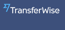 Blue and white TransferWise logo